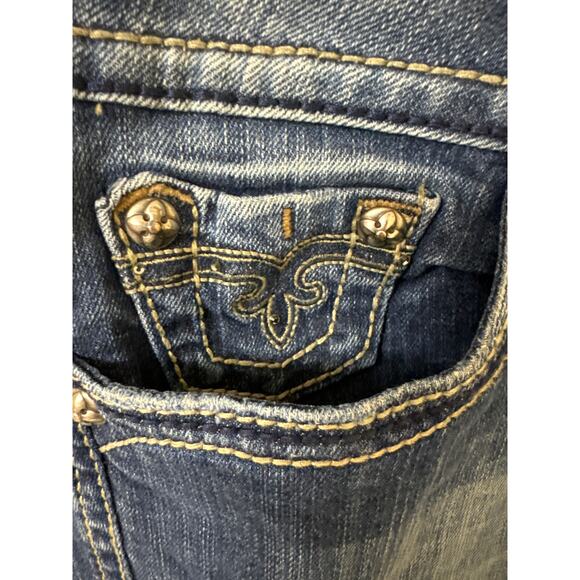 Rock Revival Sora Boot Size 31 Flap Pocket Jeans Excellent Pre Owned Condition - Picture 4 of 7
